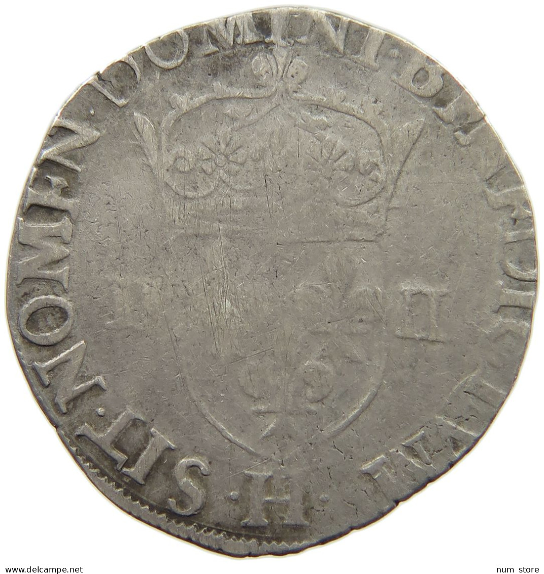 FRANCE 1/4 ECU 1582 HENRI III. LA ROCHELLE #MA 020988 - 1574-1589 Enrico III