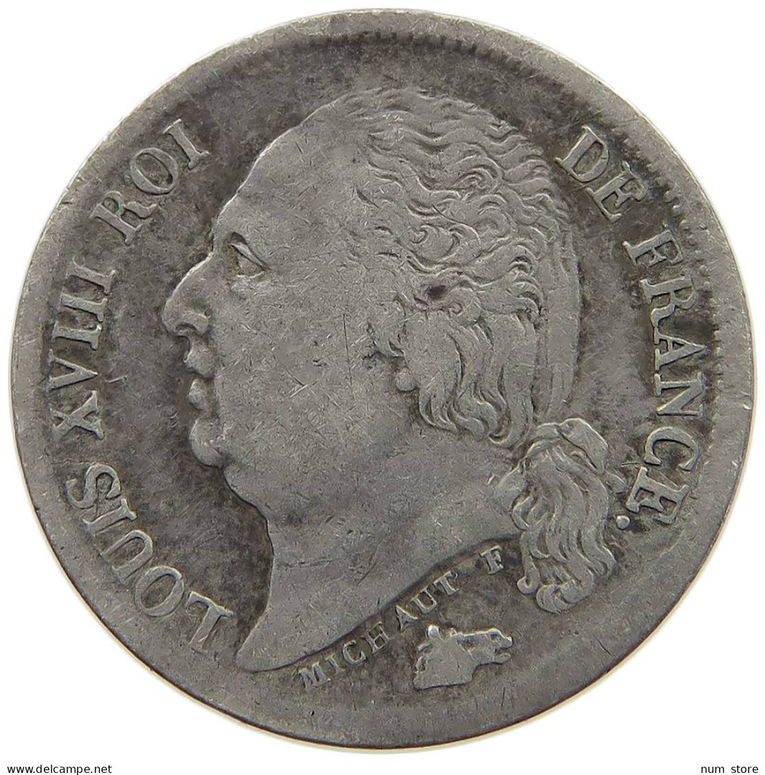 FRANCE 1/2 FRANC 1817 A LOUIS XVIII. (1814, 1815-1824) #MA 021474 - 1/2 Franc