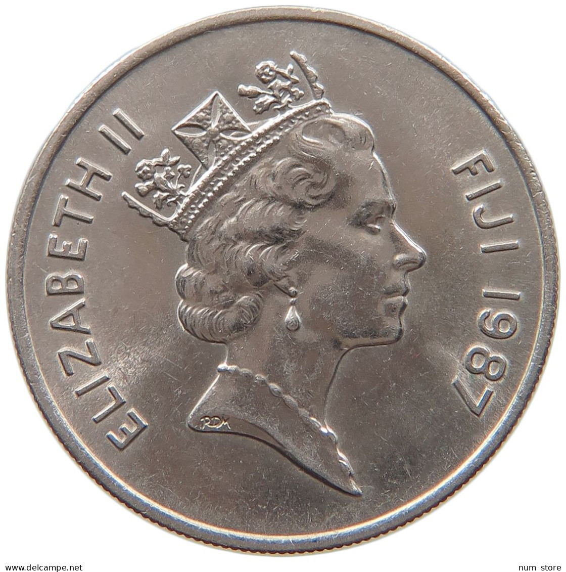 FIJI 10 CENTS 1987 ELIZABETH II. (1952-) #MA 065820 - Fiji