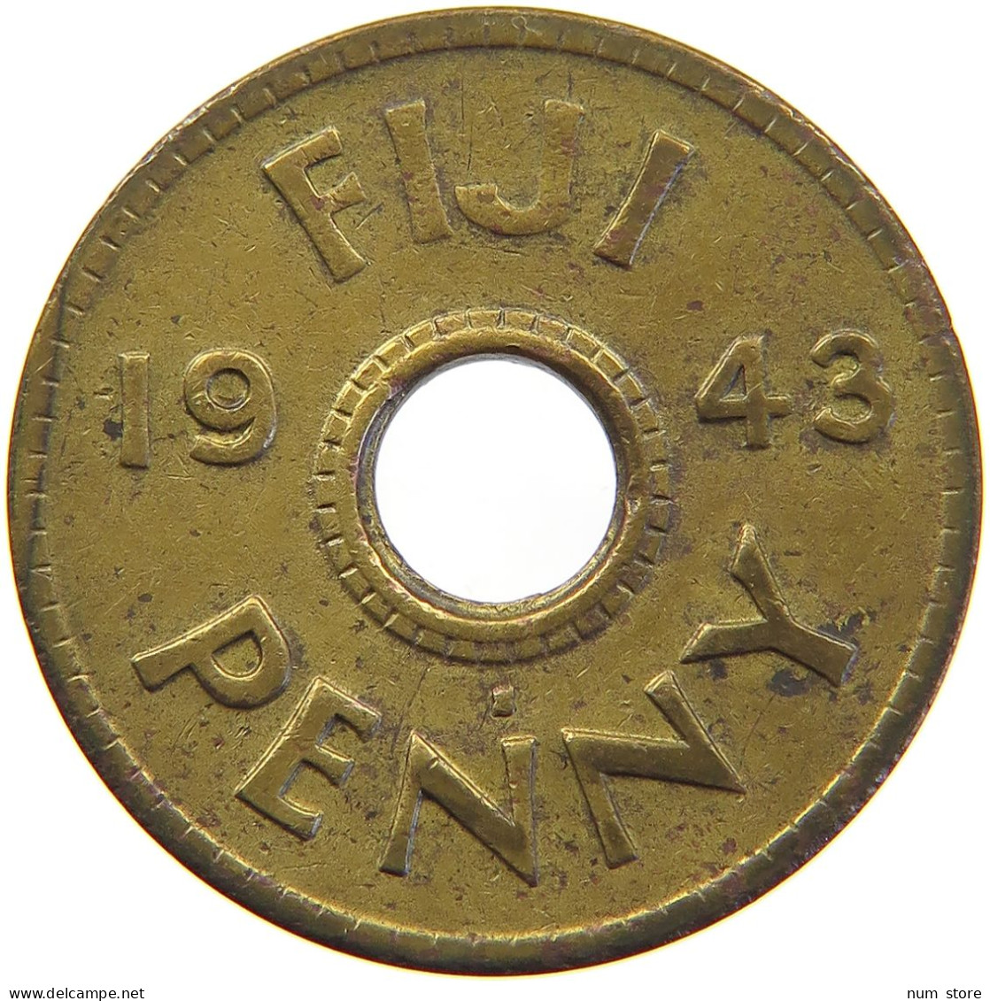 FIJI PENNY 1943 GEORGE VI. (1936-1952) #MA 065825 - Fidschi