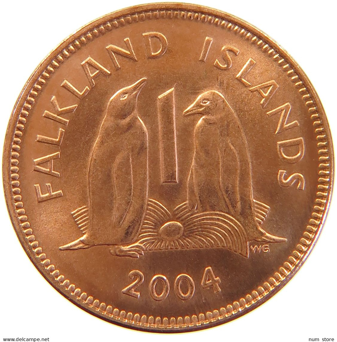 FALKLAND ISLANDS PENNY 2004 ELIZABETH II. (1952-2022) #MA 066561 - Falklandeilanden