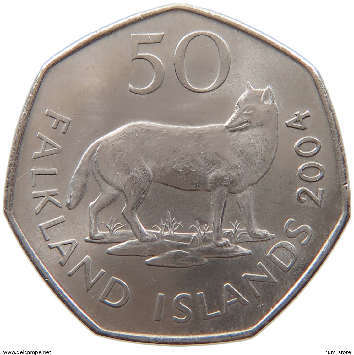 FALKLAND ISLANDS 50 PENCE 2004 ELIZABETH II. (1952-2022) #MA 066547 - Malvinas