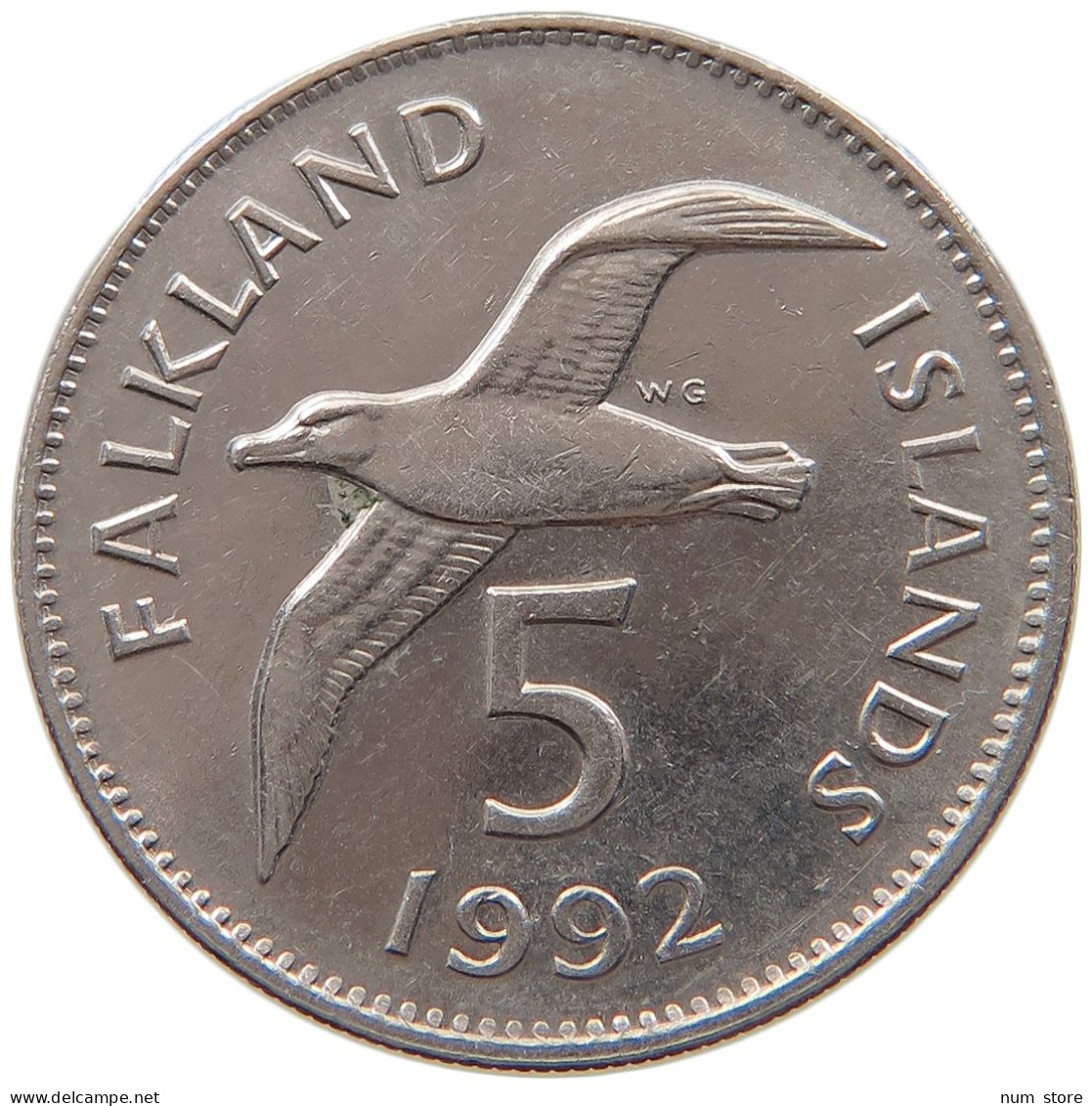 FALKLAND ISLANDS 5 PENCE 1992 ELIZABETH II. (1952-2022) #MA 066550 - Falklandeilanden