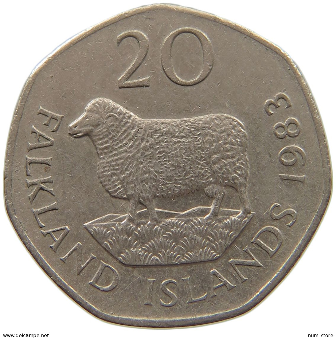 FALKLAND ISLANDS 20 CENTS 1983  #MA 025435 - Falkland