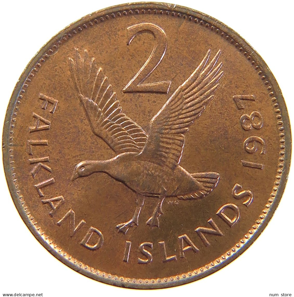 FALKLAND ISLANDS 2 PENCE 2004 ELIZABETH II. (1952-2022) #MA 066556 - Falklandinseln