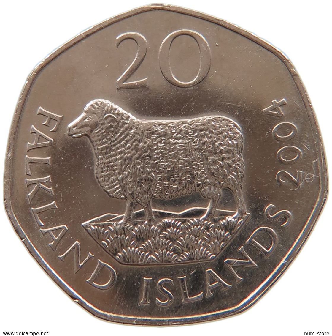 FALKLAND ISLANDS 20 PENCE 2004 ELIZABETH II. (1952-2022) #MA 066553 - Falklandinseln