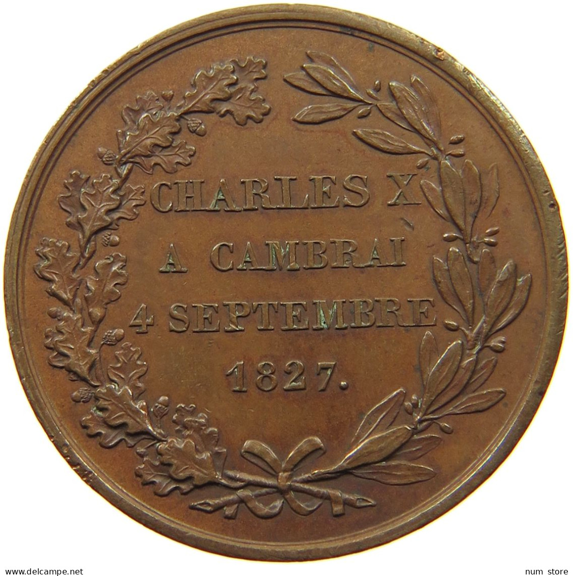 FRANCE JETON / MEDAILLE 1827 CHARLES X 1827 #MA 000202 - Altri & Non Classificati