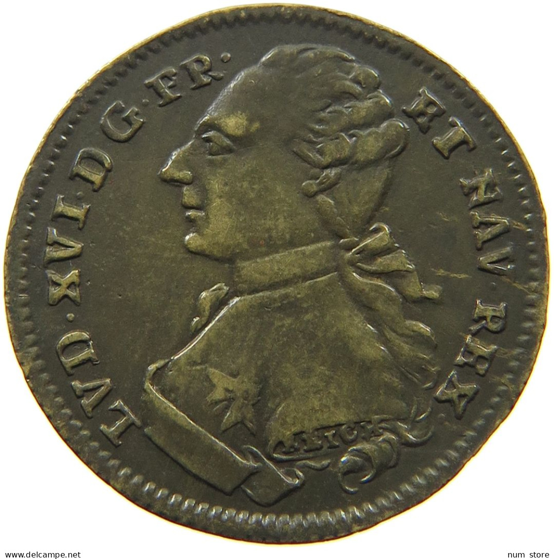 FRANCE JETON  JETON LOUIS XVI. #MA 001658 - 1774-1791 Luis XVI