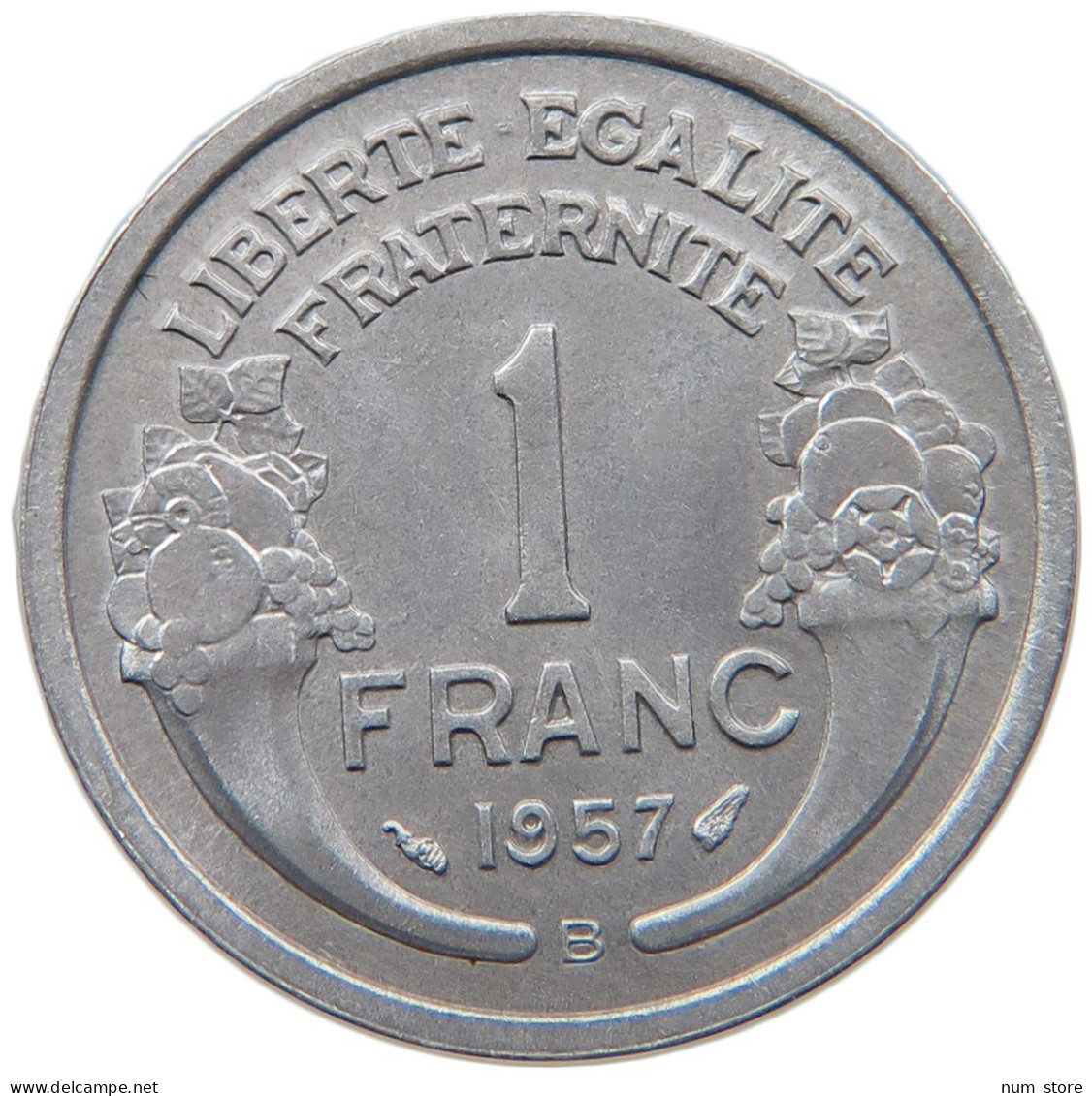 FRANCE FRANC 1957 B  #MA 098804 - 1 Franc