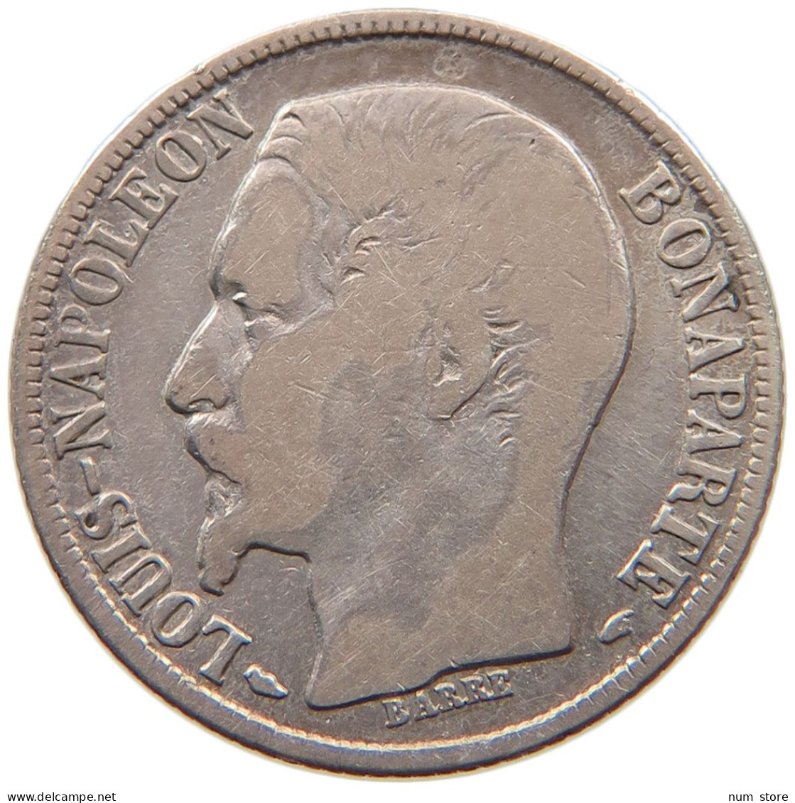 FRANCE FRANC 1852 A LOUIS NAPOLEON (1848-1852) #MA 000102 - 1 Franc