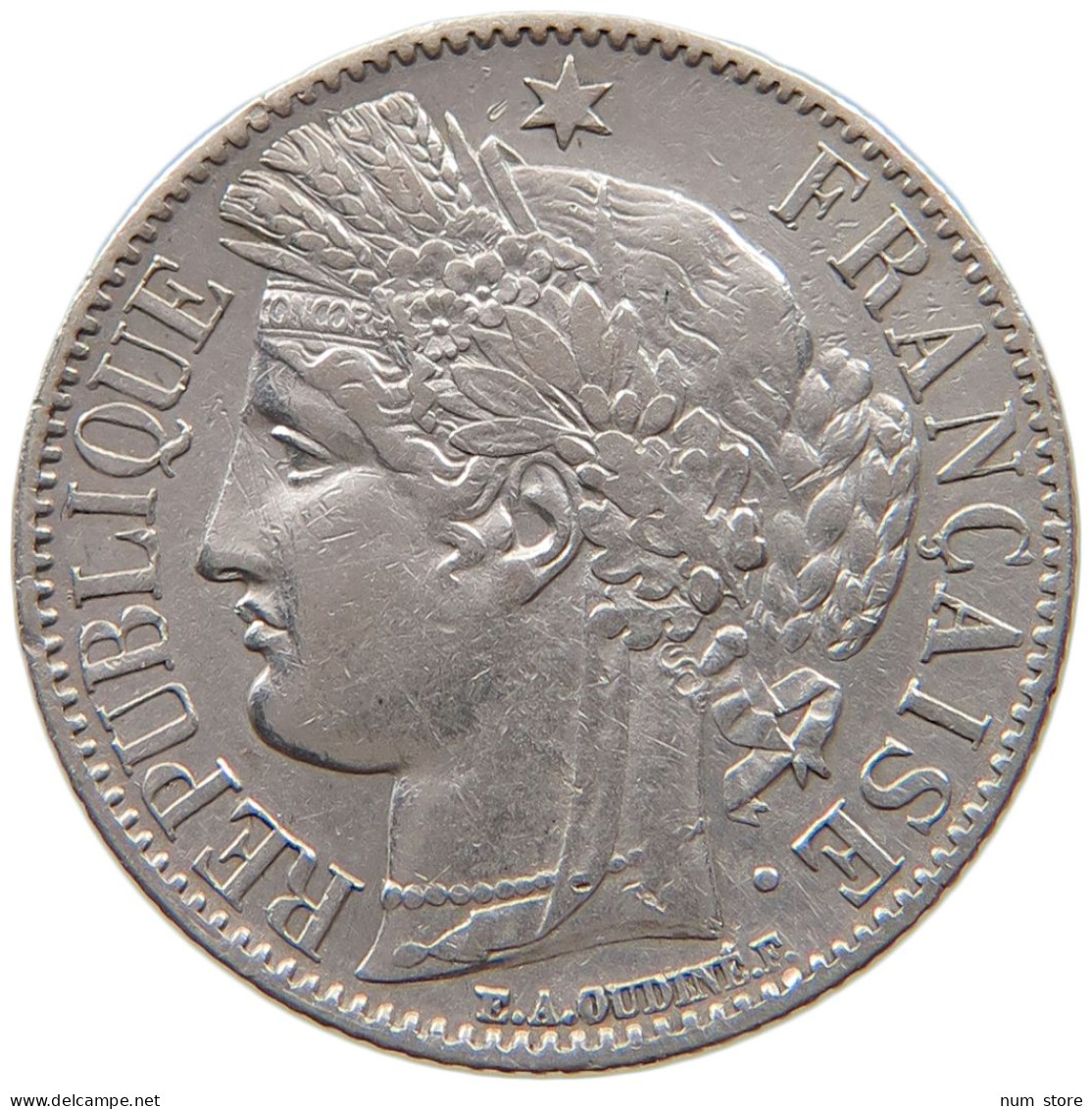 FRANCE FRANC 1849 A  #MA 000028 - 1 Franc