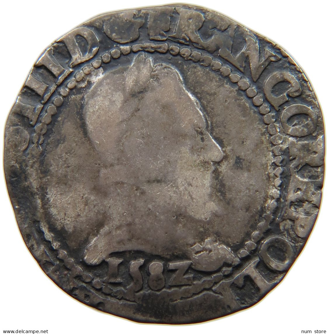 FRANCE FRANC 1582 HENRI III. (1574-1589) #MA 008550 - 1574-1589 Henri III