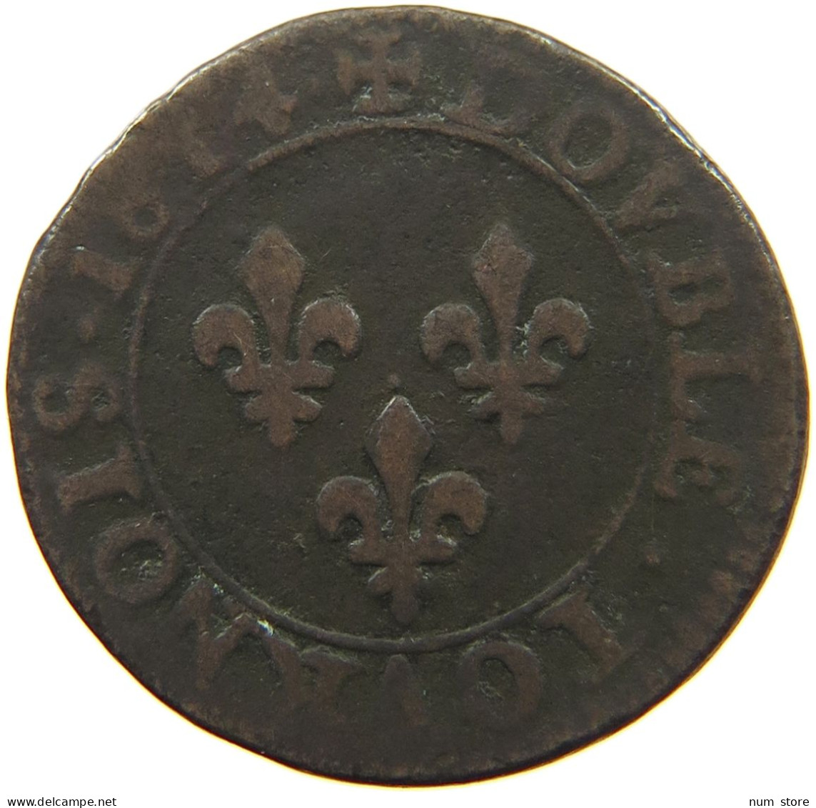 FRANCE DOUBLE TOURNOIS 1614 LOUIS XIII #MA 001673 - 1610-1643 Louis XIII The Just