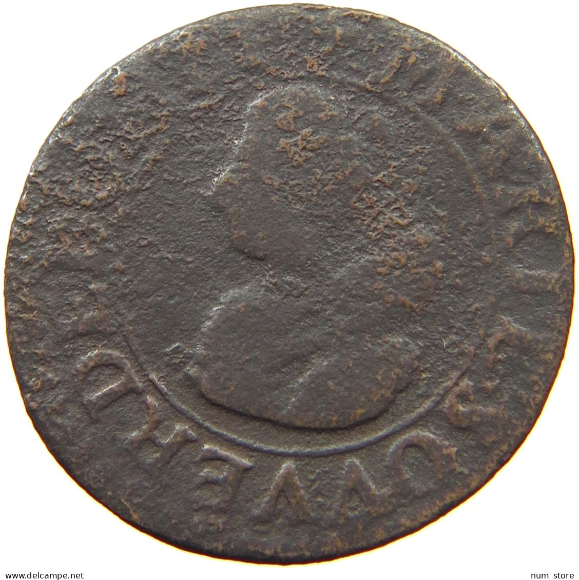 FRANCE DOUBLE TOURNOIS 1621  #MA 001668 - 1610-1643 Louis XIII The Just