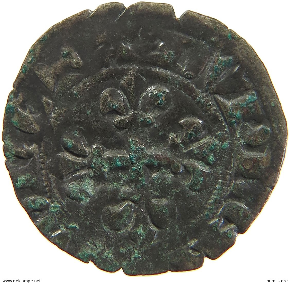 FRANCE DOUBLE PARISIS  CHARLES IV, 1322-1328. #MA 104319 - 1322-1328 Charles IV The Fair