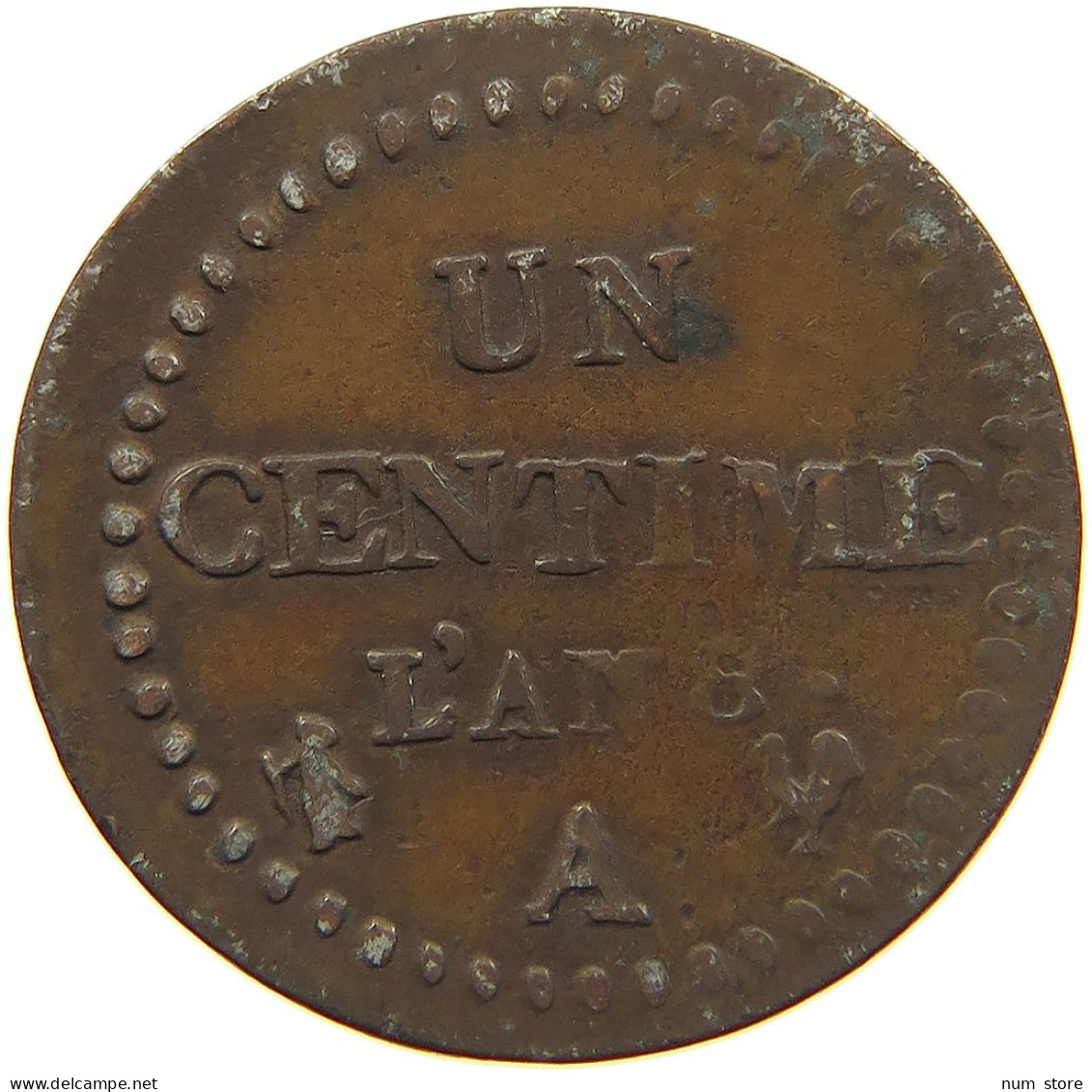 FRANCE CENTIME AN 8 A  #MA 022634 - 1 Centime