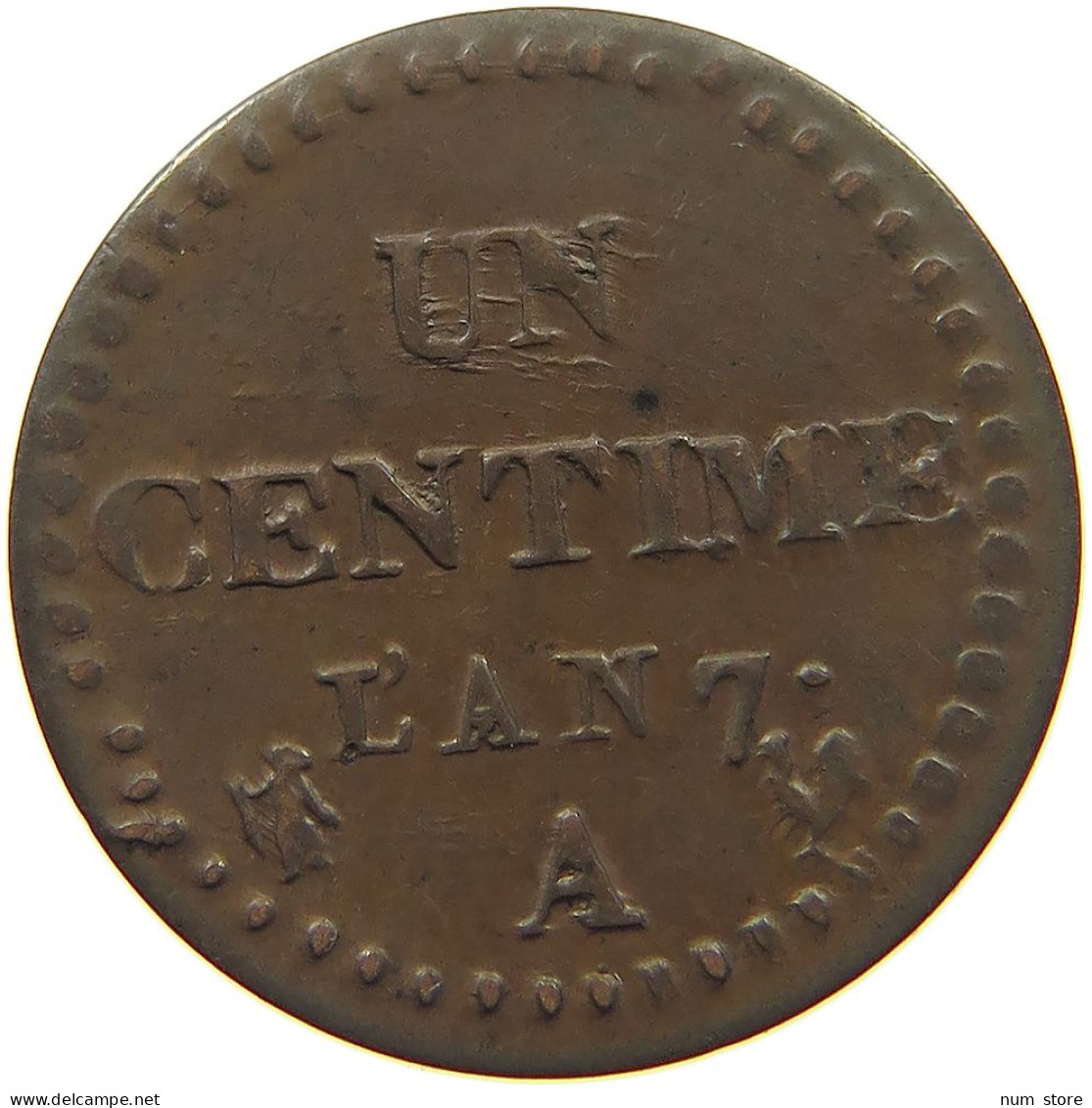 FRANCE CENTIME AN 7 A  #MA 022633 - 1 Centime