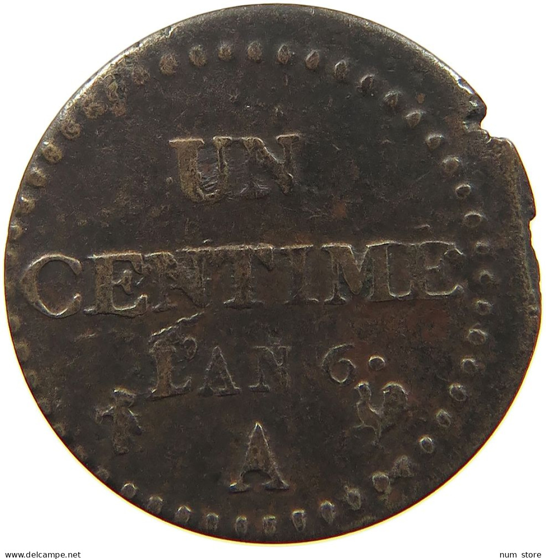 FRANCE CENTIME AN 6 A  #MA 021869 - 1 Centime