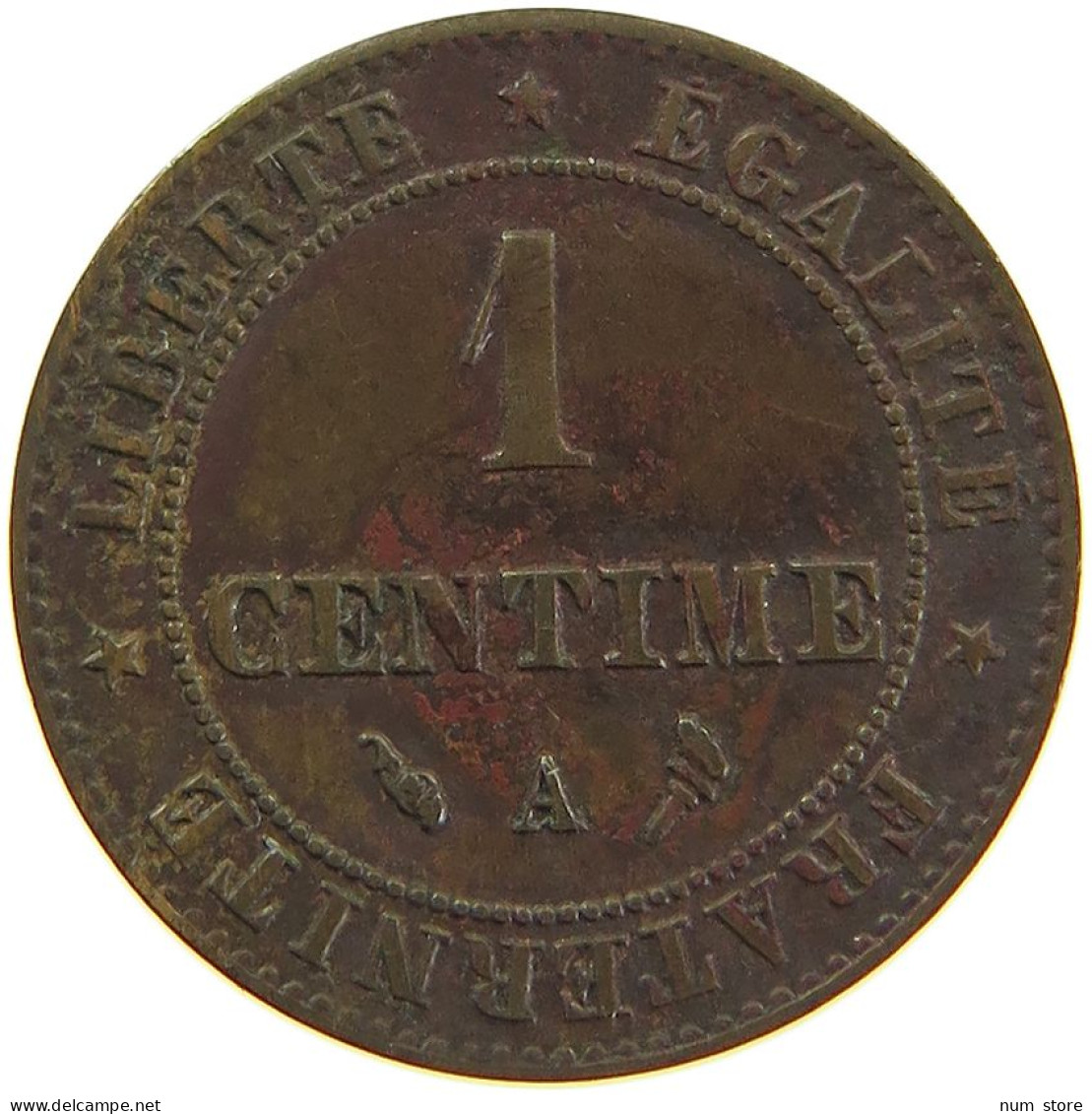 FRANCE CENTIME 1897 A  #MA 100667 - 1 Centime