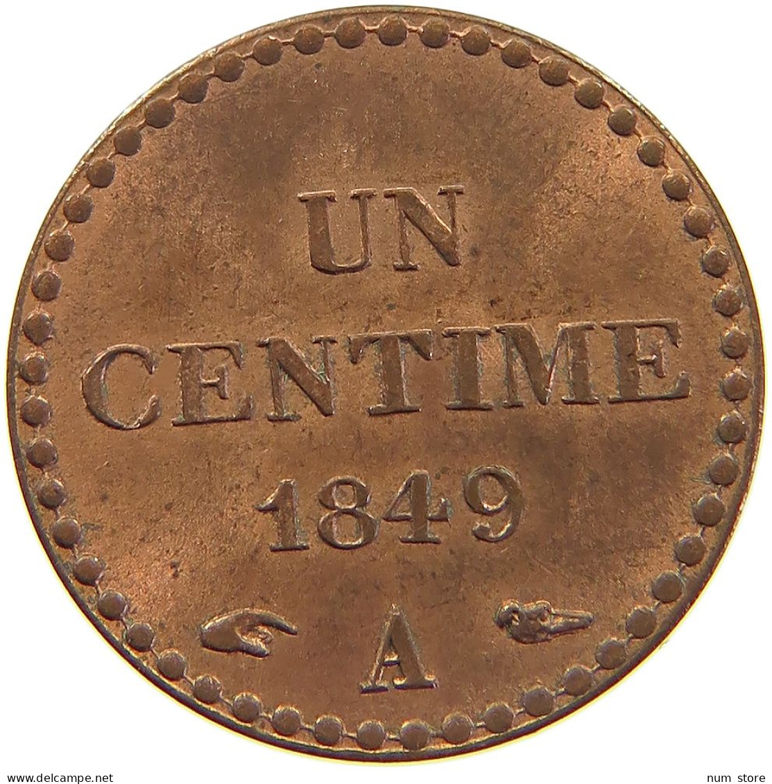 FRANCE CENTIME 1849 A  #MA 104310 - 1 Centime