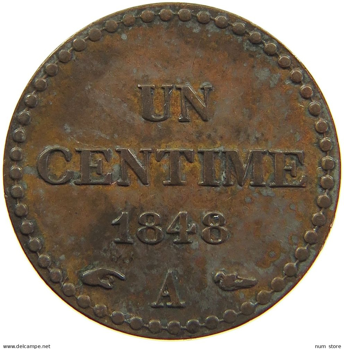 FRANCE CENTIME 1848 A  #MA 100725 - 1 Centime