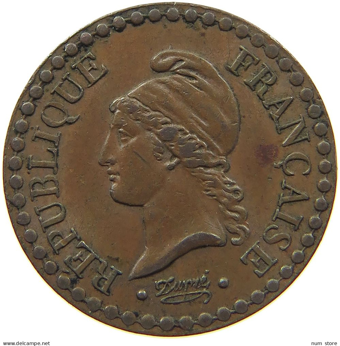 FRANCE CENTIME 1849 A  #MA 065159 - 1 Centime