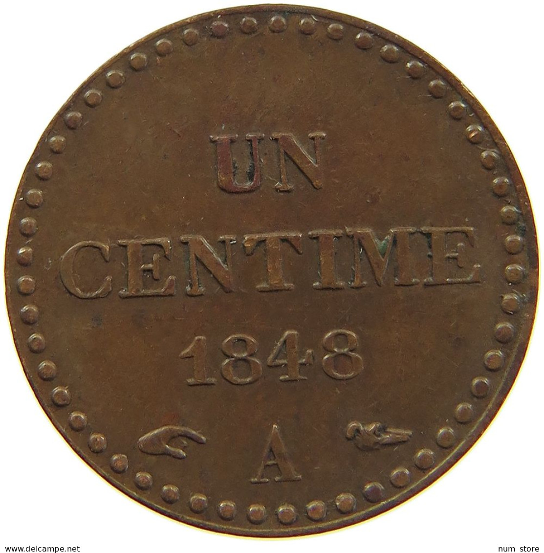 FRANCE CENTIME 1848 A  #MA 100726 - 1 Centime