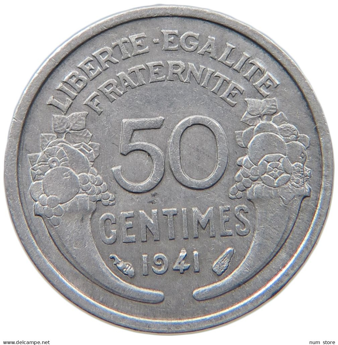 FRANCE 50 CENTIMES 1941  #MA 098899 - 50 Centimes