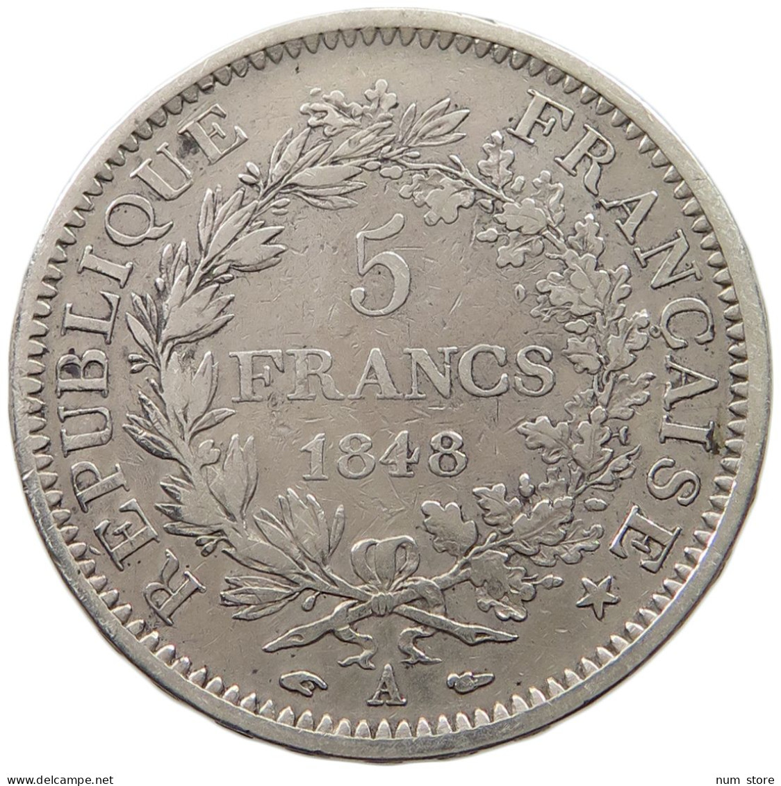 FRANCE 5 FRANCS 1848 A  #MA 000963 - 5 Francs