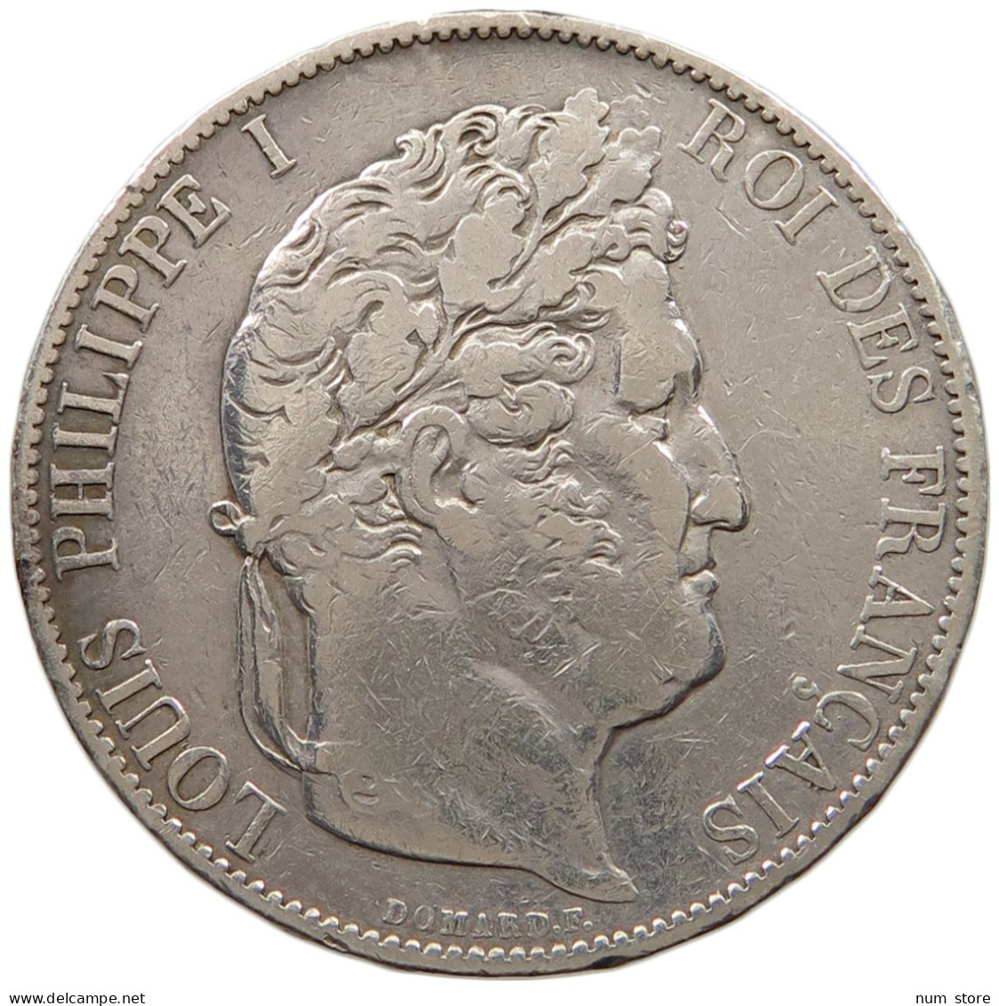 FRANCE 5 FRANCS 1844 W LOUIS PHILIPPE I. #MA 011325 - 5 Francs