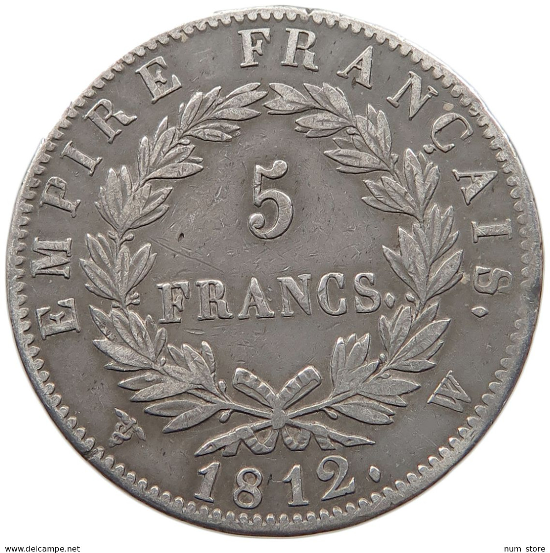 FRANCE 5 FRANCS 1812 W LILLE NAPOLEON I. (1804-1814, 1815) #MA 068375 - 5 Francs