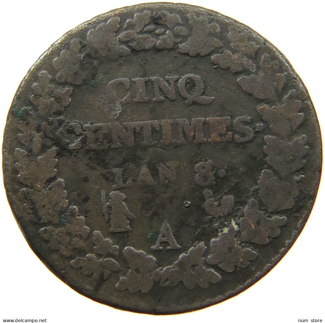 FRANCE 5 CENTIMES AN 8/7 A  #MA 102043 - 5 Centimes