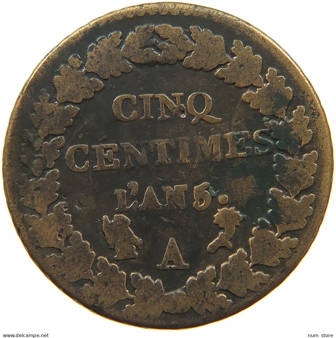 FRANCE 5 CENTIMES AN 5 A  #MA 102040 - 5 Centimes