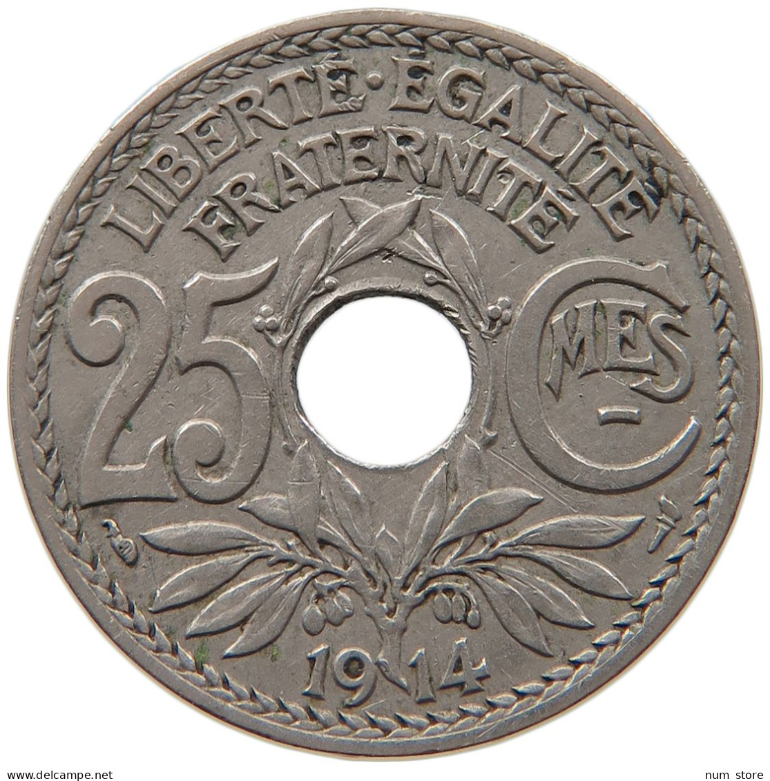 FRANCE 25 CENTIMES 1914  #MA 059664 - 25 Centimes