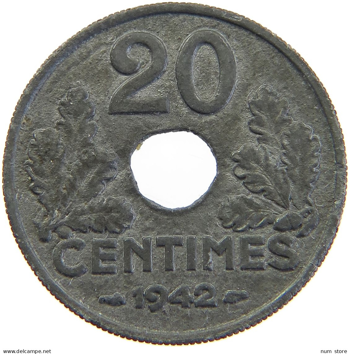 FRANCE 20 CENTIMES 1942  #MA 102810 - 20 Centimes