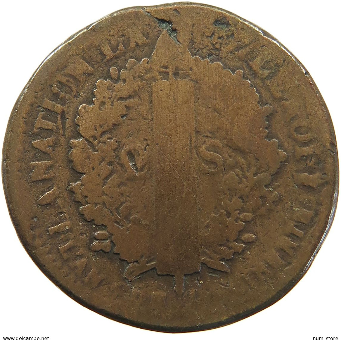 FRANCE 2 SOLS AN 5 1793 LOUIS XVI. (1774-1793) #MA 102025 - 1792-1804 Primera República 