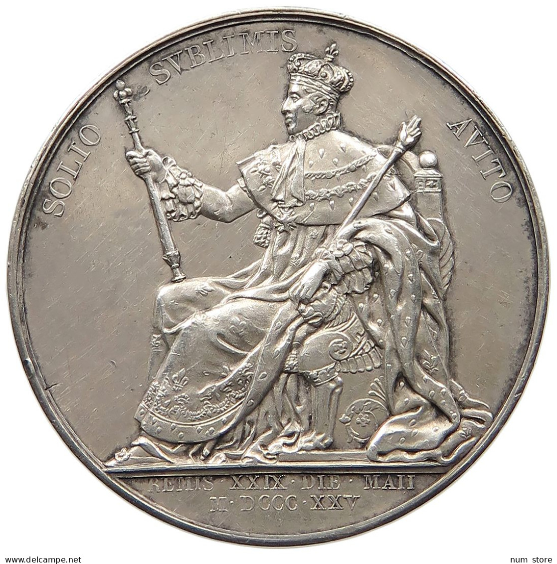 FRANCE MEDAILLE 1825 CHARLES X, SACRE À REIMS LE 29 MAI 1825, PAR GAYRARD #MA 020041 - Andere & Zonder Classificatie