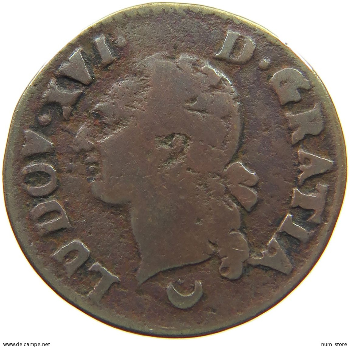 FRANCE LIARD 1782 AA LOUIS XVI (1774-1793) METZ #MA 022114 - 1774-1791 Ludwig XVI.