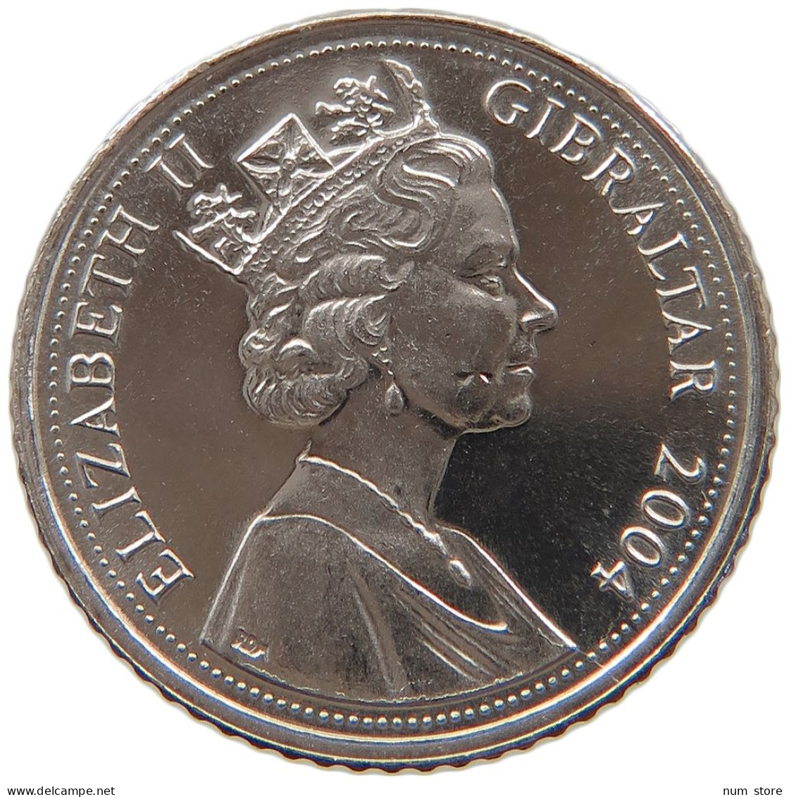 GIBRALTAR 5 PENCE 2004 ELIZABETH II. (1952-2022) #MA 066569 - Gibraltar