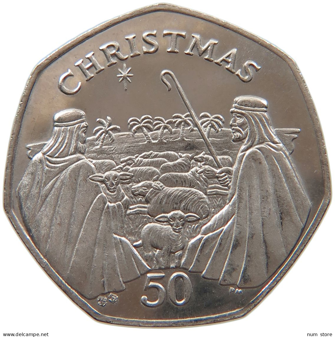 GIBRALTAR 50 PENCE 2002 ELIZABETH II. (1952-) #MA 063927 - Gibraltar