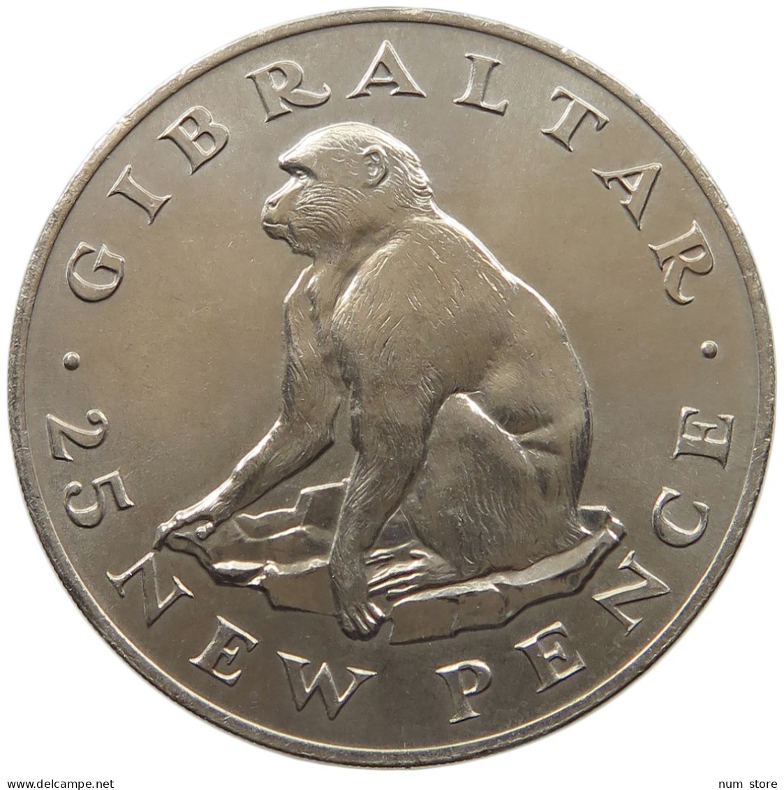 GIBRALTAR 25 PENCE 1971  #MA 025013 - Gibraltar