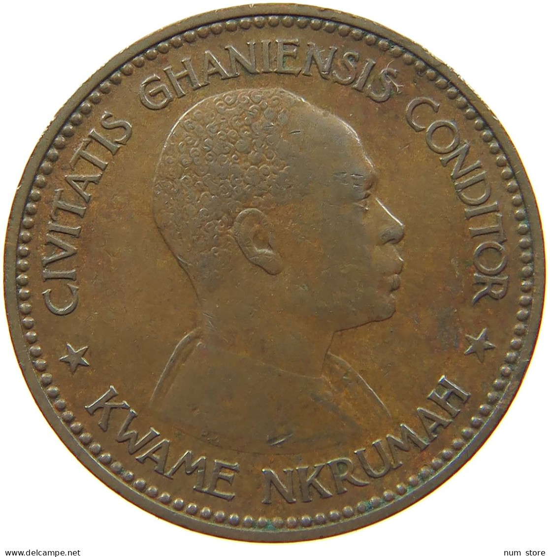 GHANA PENNY 1958  #MA 067480 - Ghana