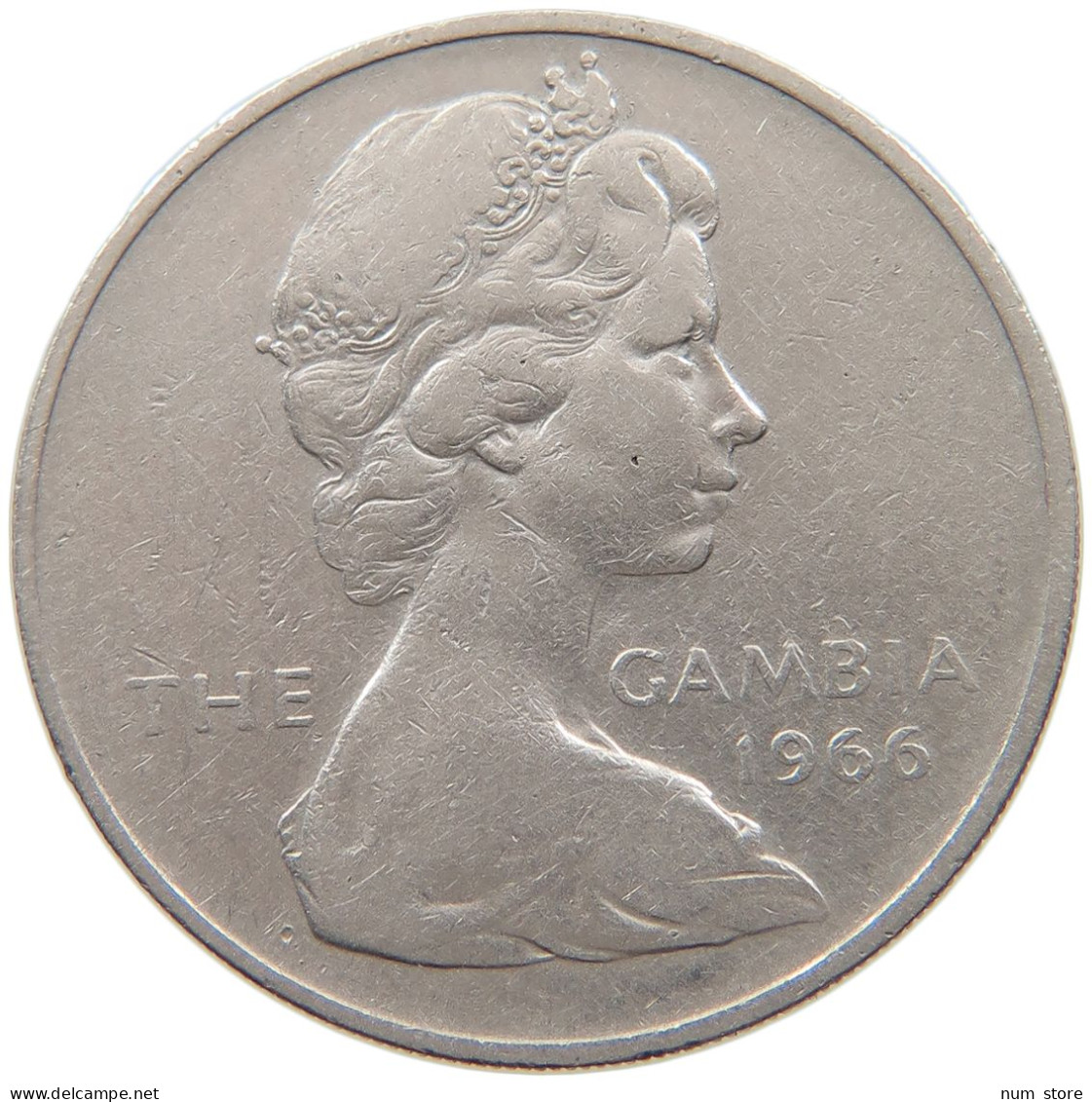 GAMBIA 2 BUTUTS 1966 ELIZABETH II. (1952-2022) #MA 067451 - Gambie