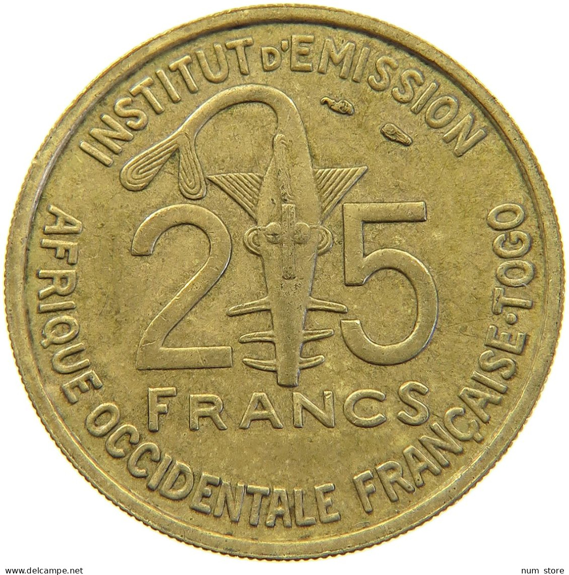 FRENCH WEST AFRICA 25 FRANCS 1957  #MA 065210 - África Occidental Francesa