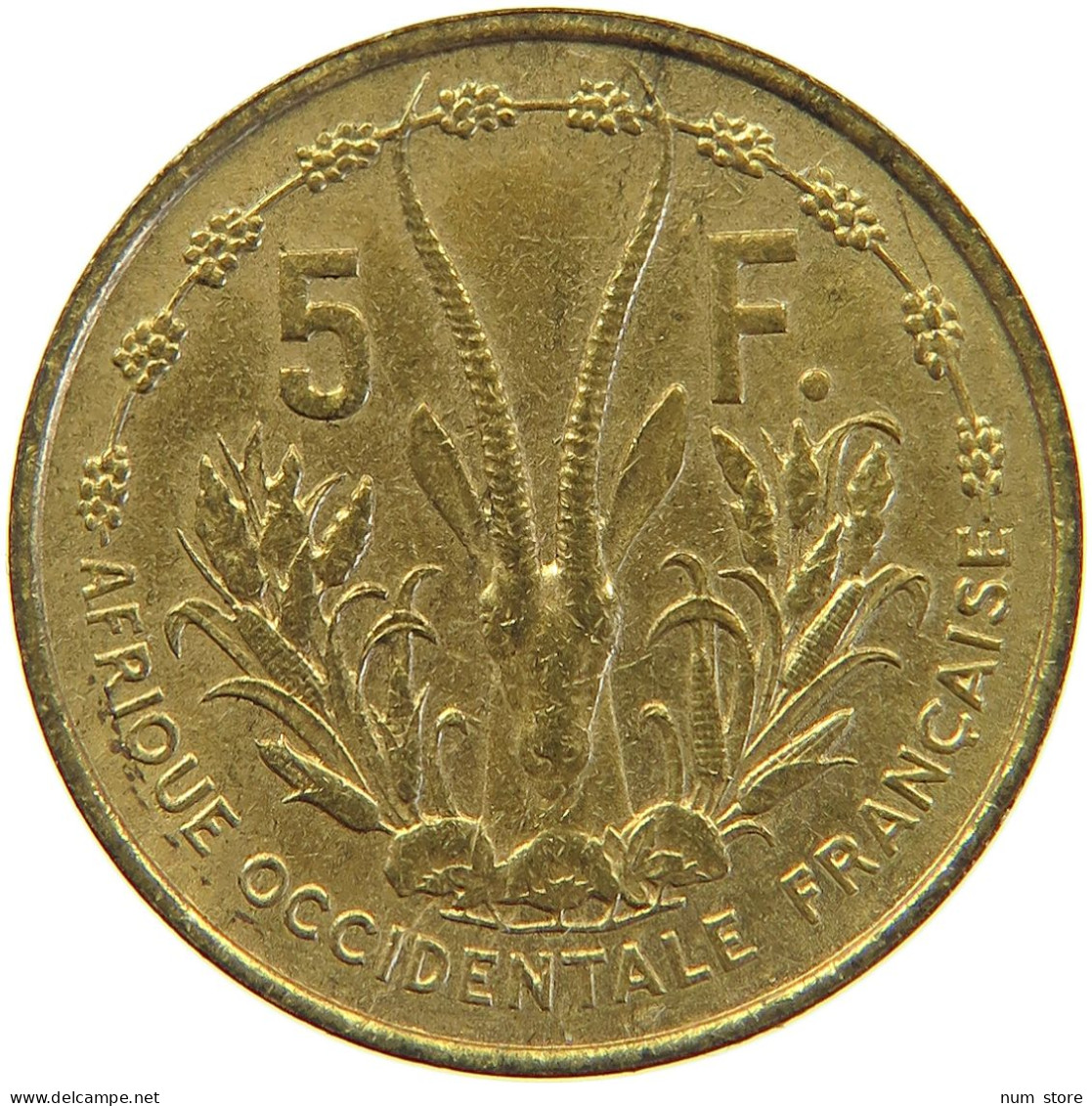 FRENCH WEST AFRICA 5 FRANCS 1956  #MA 065402 - French West Africa