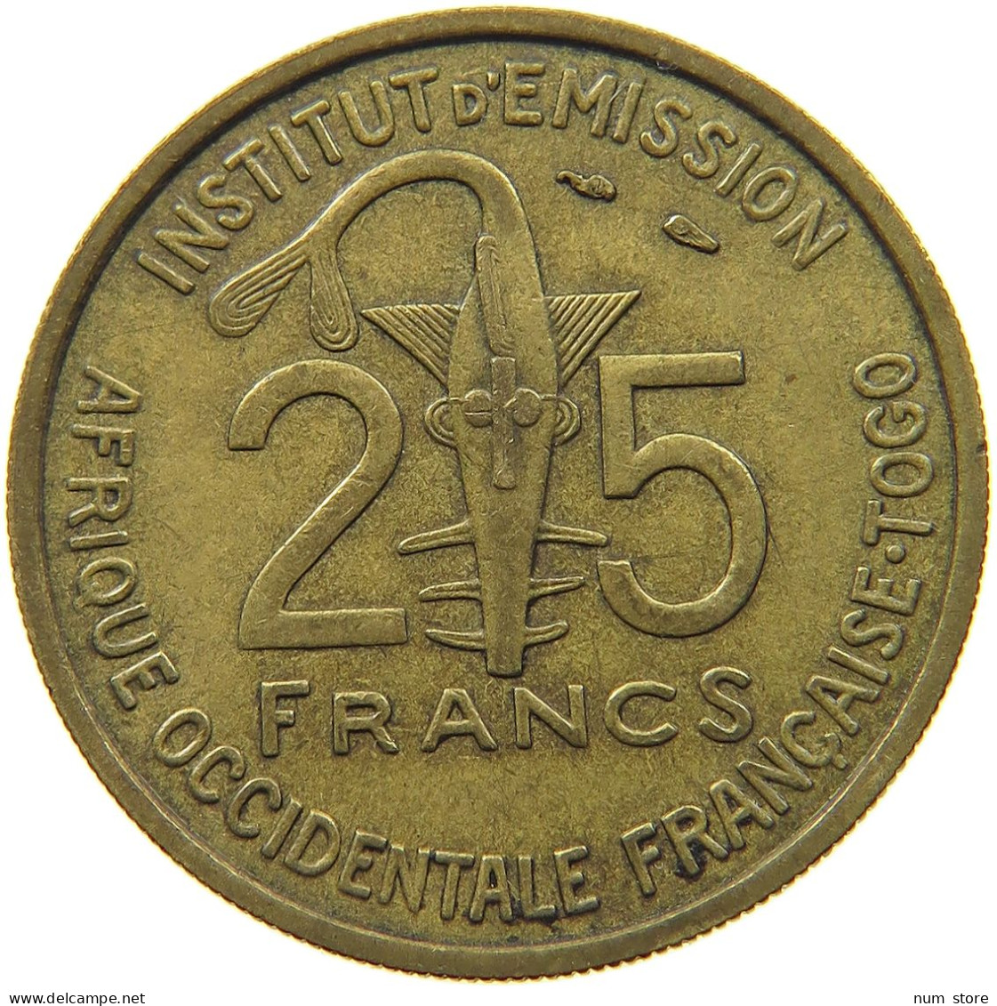 FRENCH WEST AFRICA 25 FRANC 1957  #MA 099156 - Französisch-Westafrika