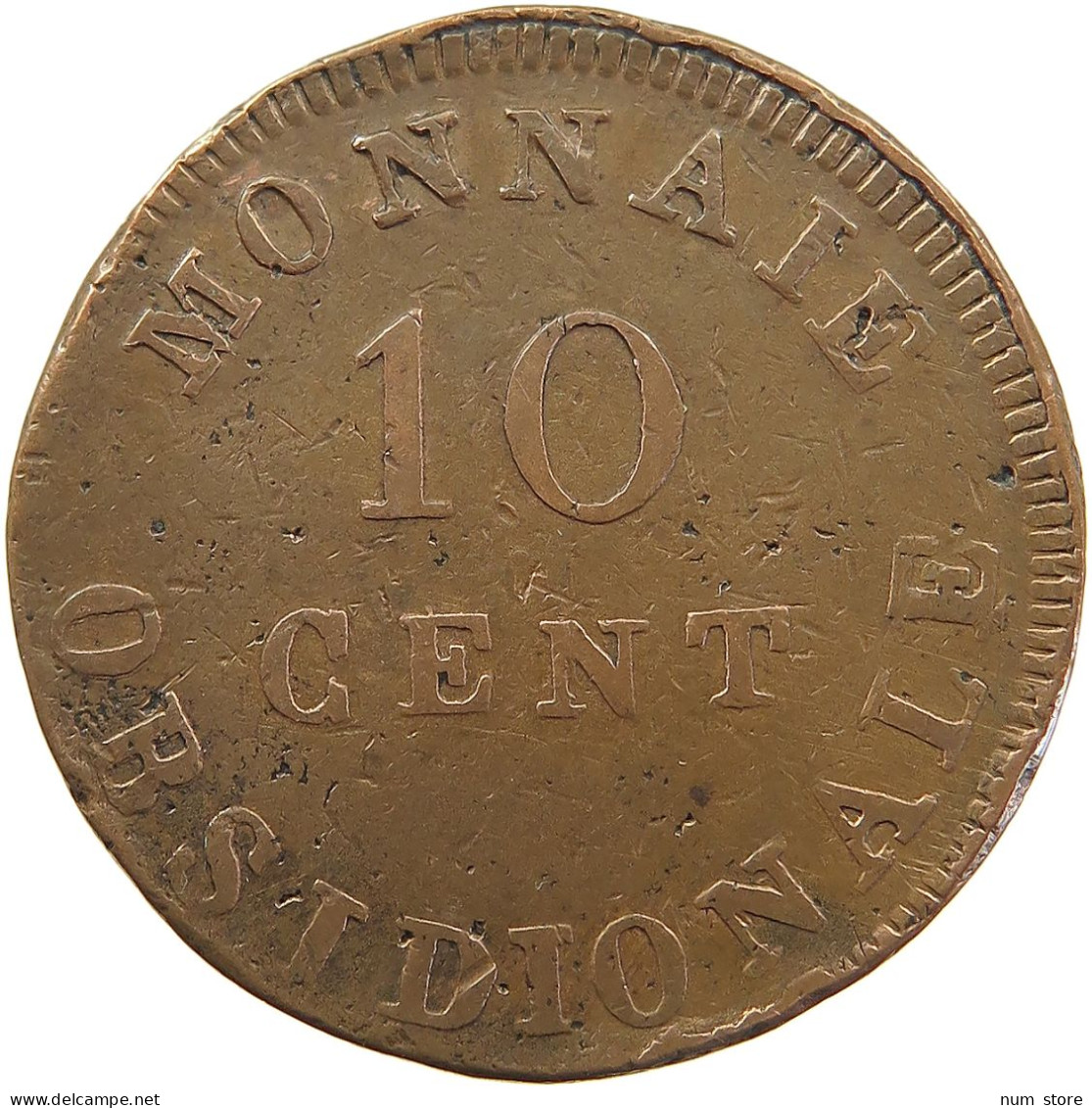 FRENCH STATES 10 CENTIMES 1814 LOUIS XVIII. ANVERS ANTWERPEN #MA 102006 - Autres & Non Classés