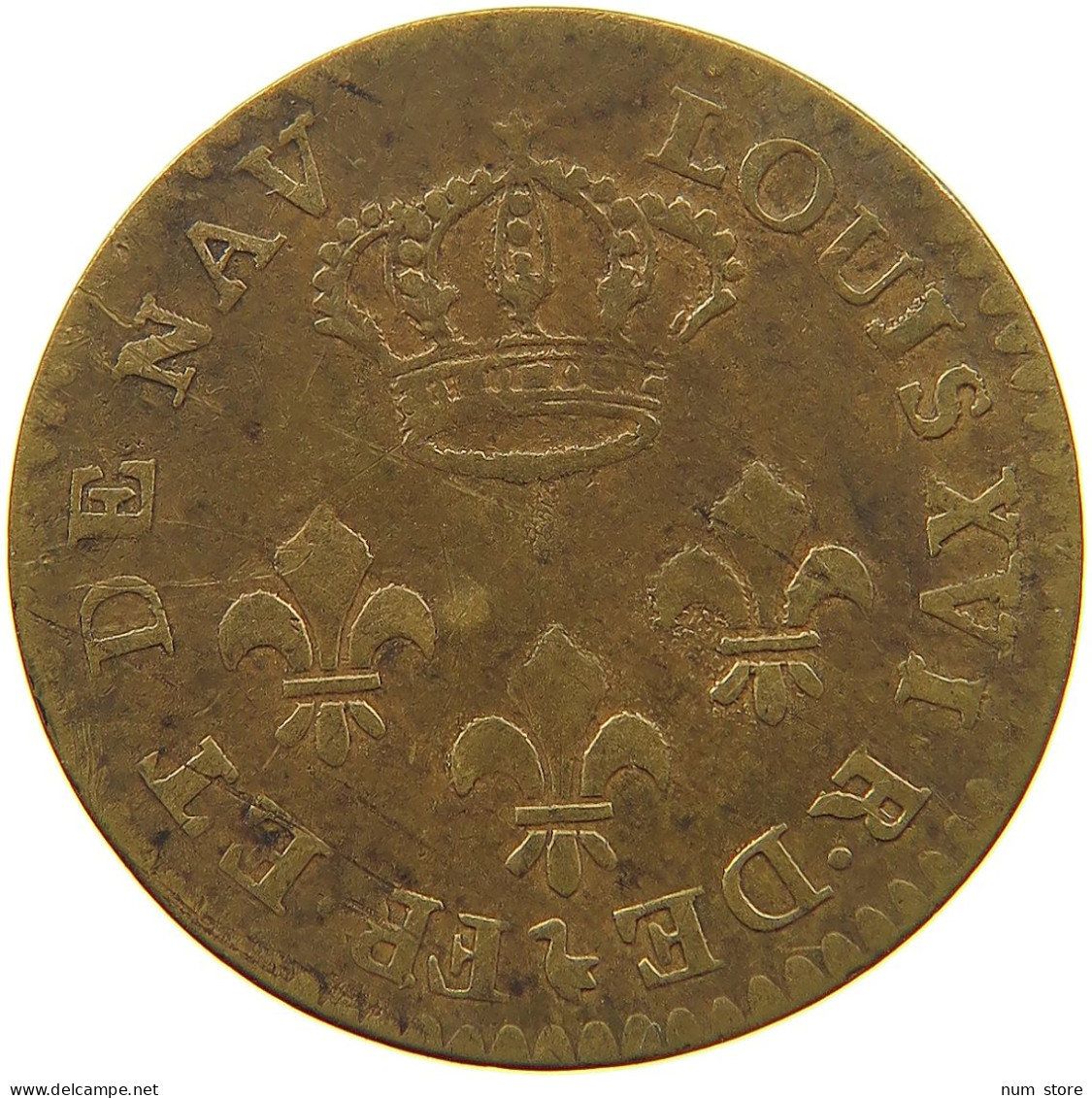 FRENCH GUIANA 2 SOUS 1789 A  #MA 100982 - Frans-Guyana