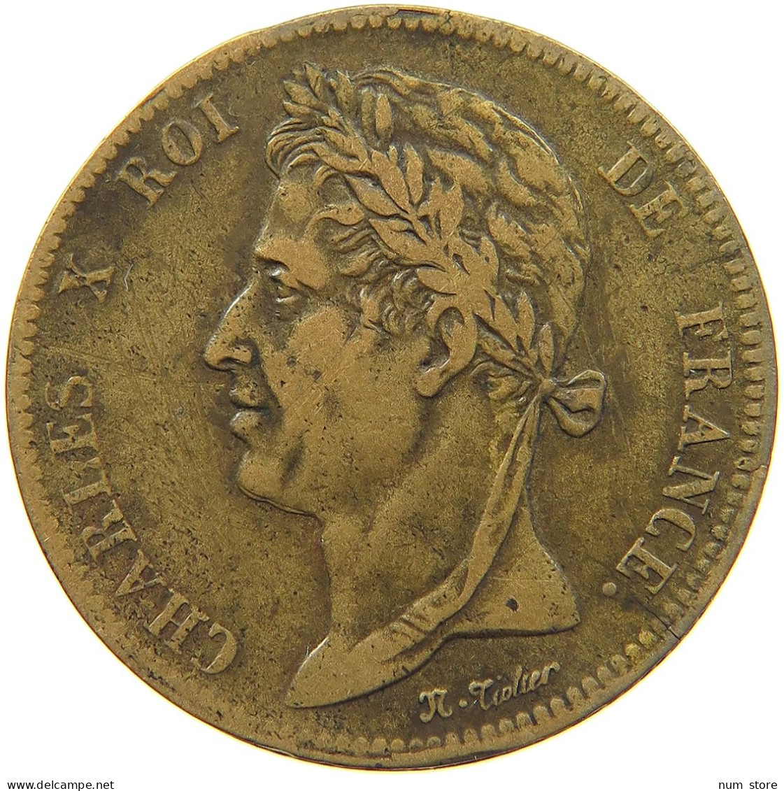 FRENCH COLONIES 5 CENTIMES 1825 A CHARLES X. (1824-1830) #MA 101120 - Colonies Générales (1817-1844)