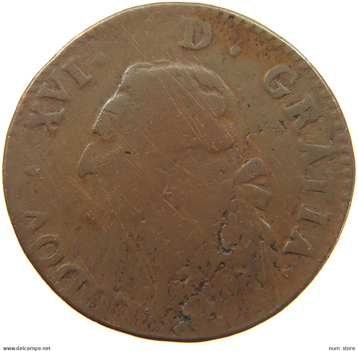 FRANCE SOL 1790 LOUIS XVI. (1774-1793) #MA 102034 - 1774-1791 Louis XVI